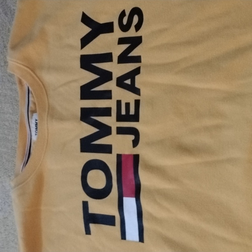 Tommy Hilfiger Yellow Sweatshirt with Logo